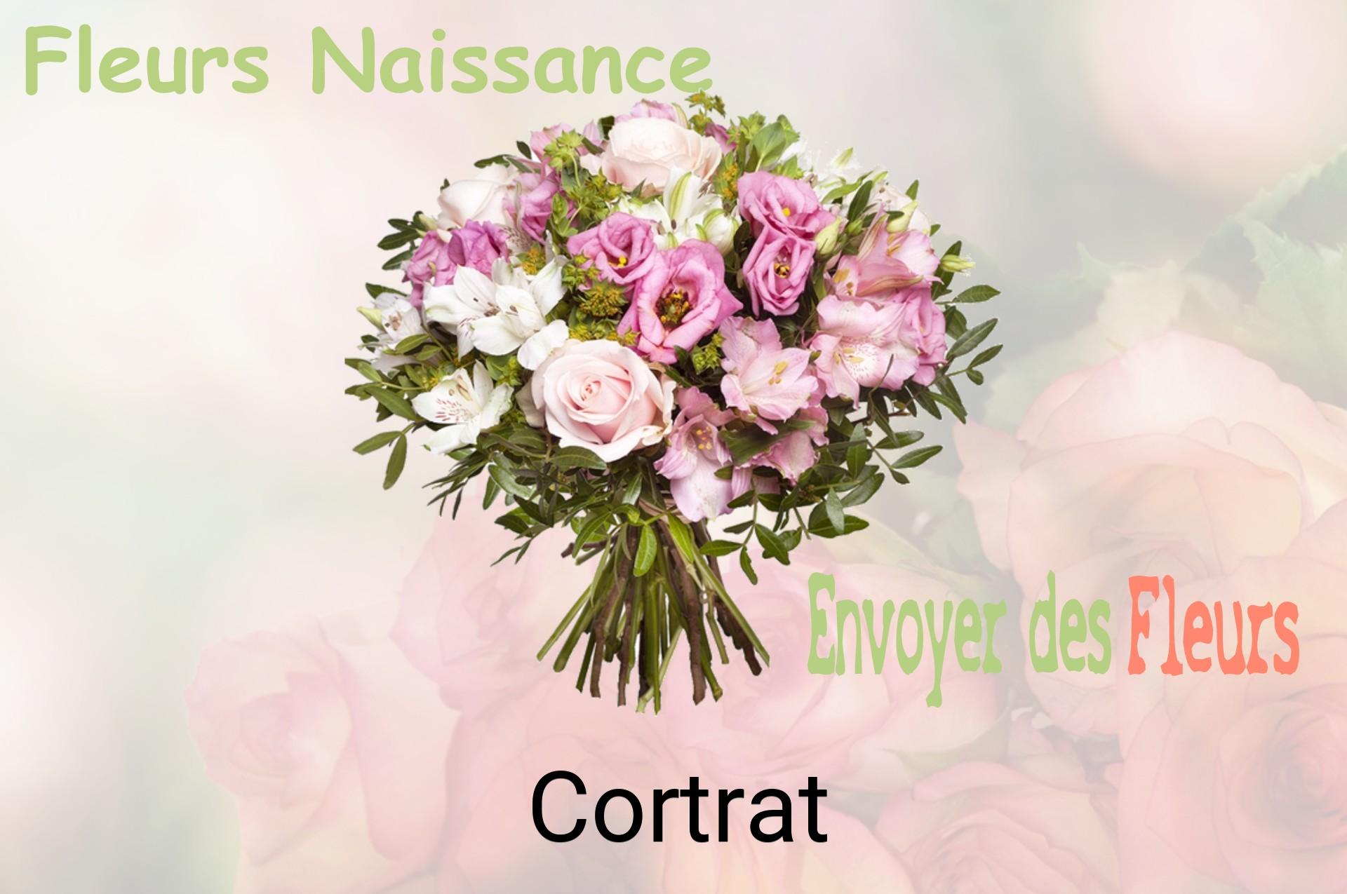 Bouquet de fleurs de naissance livré à Cortrat